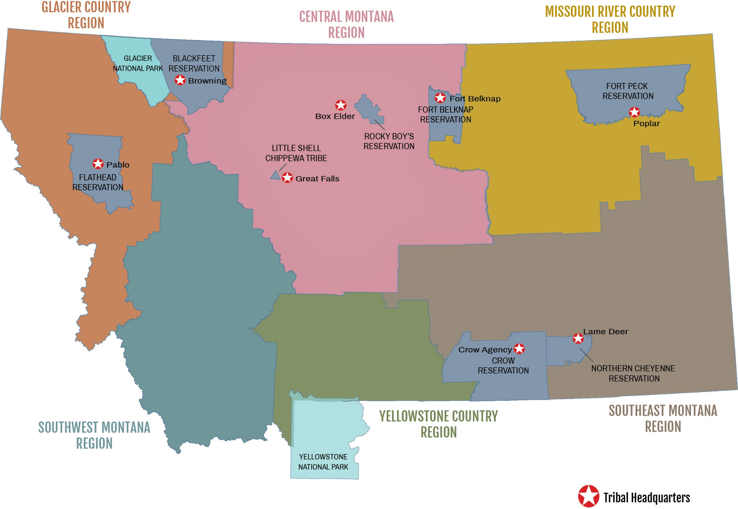 Crow Tribe In Montana Map